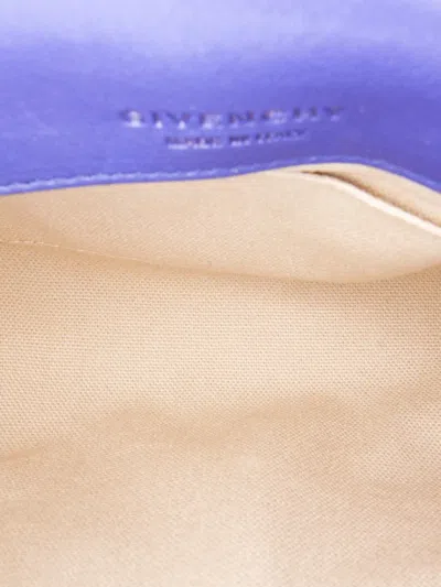 Pre-owned Givenchy 2003 Small Leather Obsedia Crossbody Bag In Blue