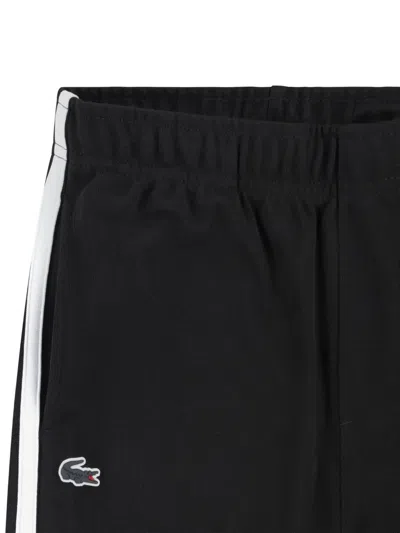 Lacoste Side Stripe Tracksuit In Black