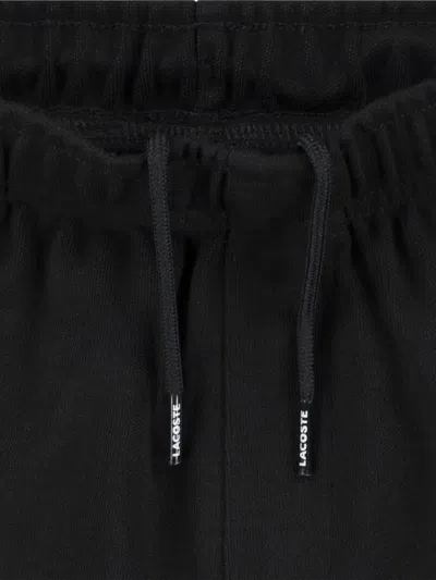 Lacoste Side Stripe Tracksuit In Black