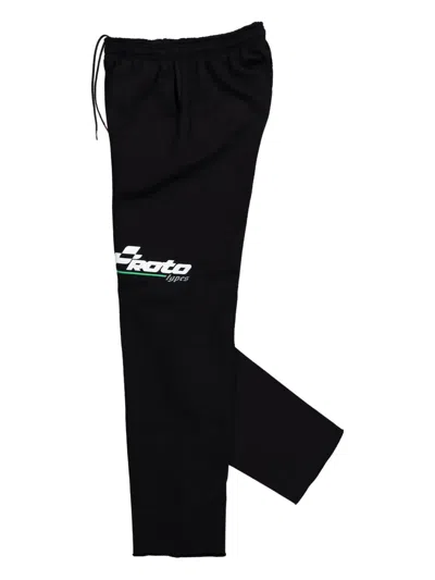 Prototypes Logo-print Trousers In Black