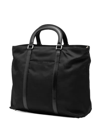 Pre-owned Prada 2013-2025 Tessuto Satchel In Black