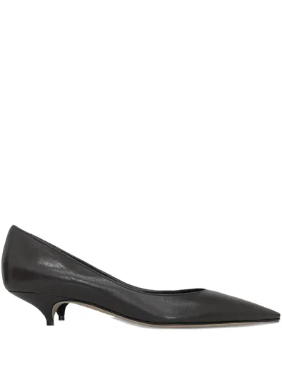 The Row Pointed-toe Kitten-heel Pumps In Black