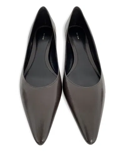 The Row Pointed-toe Kitten-heel Pumps In Black