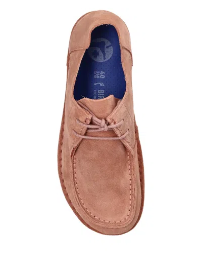 Birkenstock Utti Lace-up Suede Loafers In Multi