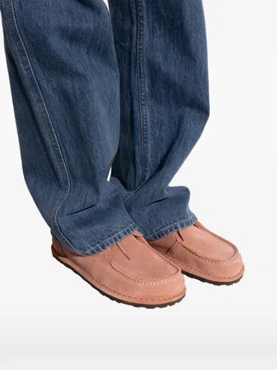 Birkenstock Utti Lace-up Suede Loafers In Multi