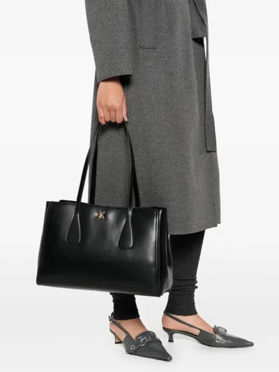 Calvin Klein Logo-detail Tote Bag In Black