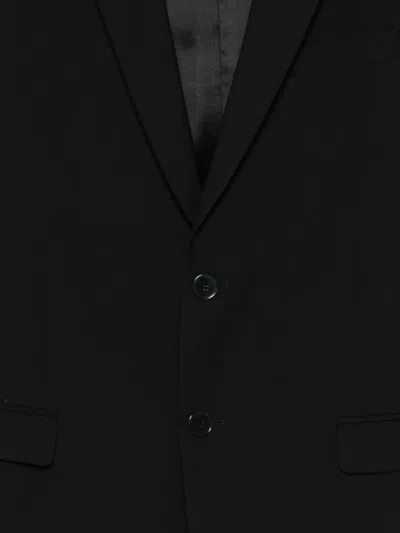 Manuel Ritz Buttoned Wool-blend Jacket In Black