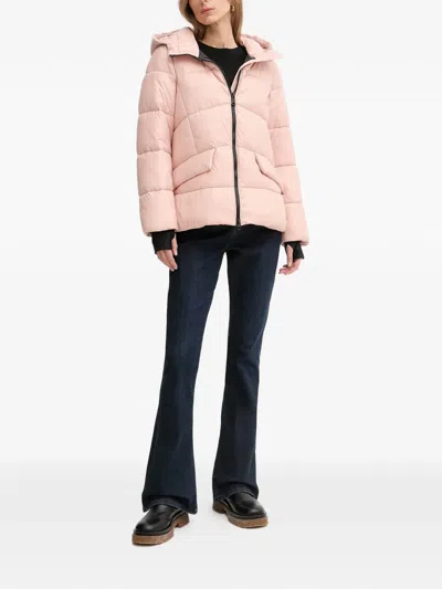 Geox Quilted-pattern Padded Jacket In Pink