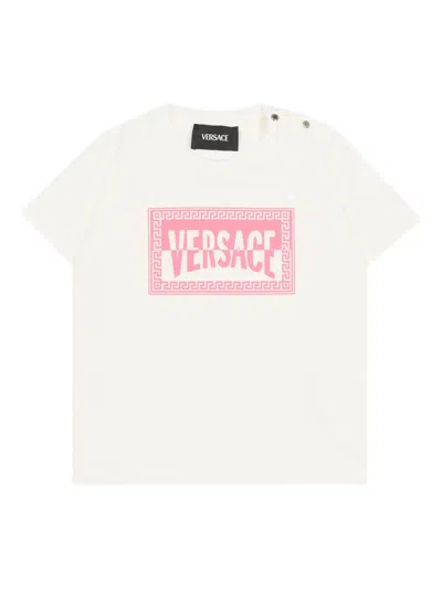 Versace Graphic Short-sleeve T-shirt In White