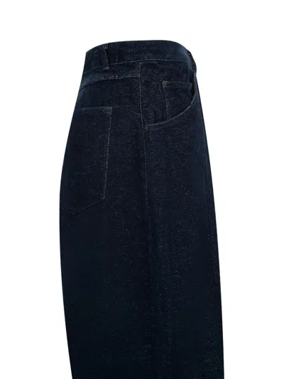 Needles H.d. Drawstring Jeans In Blue