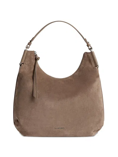 Coccinelle Rebekka Zip-fastening Shoulder Bag In Brown