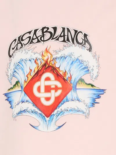 Casablanca Short-sleeve T-shirt In Pink