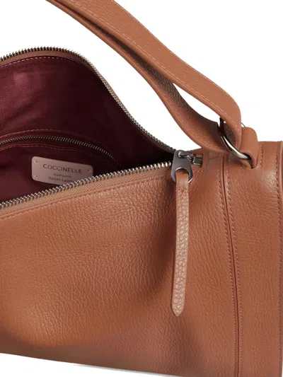 Coccinelle Elinor Shoulder Bag In Brown