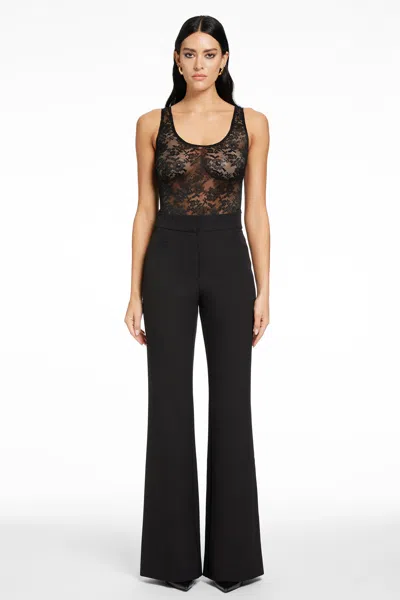 Toccin Lila Scoop Neck Tank Bodysuit In Black