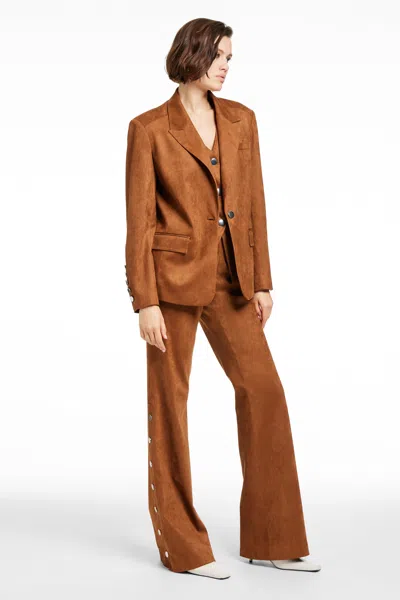 Toccin Pos - Willa Boyfriend Blazer In Brown