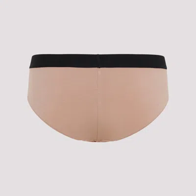 Tom Ford Dusty Rose Modal Slip With Logo In Pink