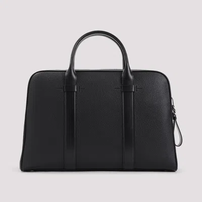 Tom Ford Leather Briefcase In Black