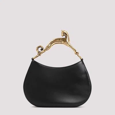 Lanvin Embellished-handle Hobo Bag In Black