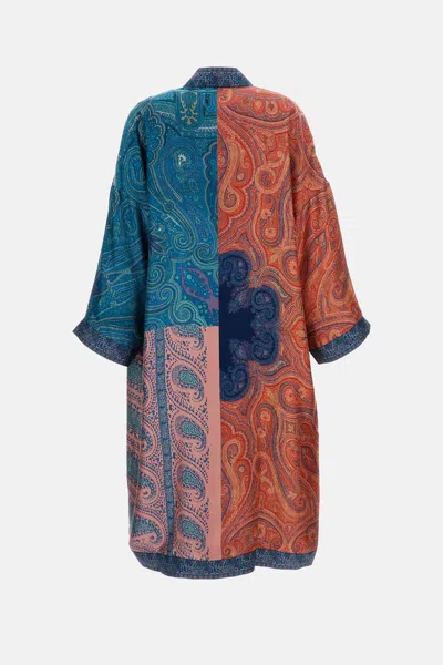 Pierre-louis Mascia Silk Kimono In Multi