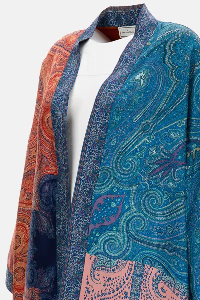 Pierre-louis Mascia Silk Kimono In Multi