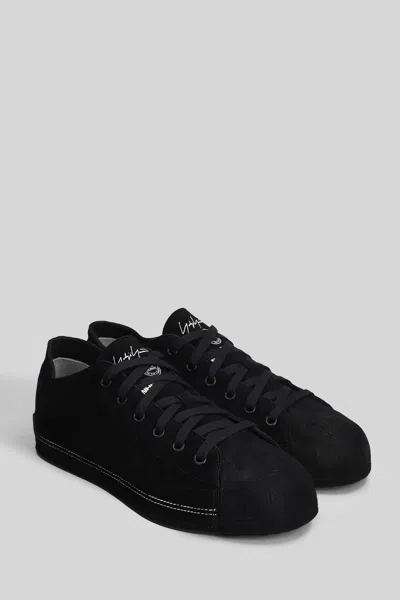 Y-3 Black Leather Nizzastar Lo Sneakers In Black