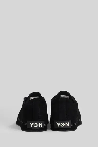 Y-3 Black Leather Nizzastar Lo Sneakers In Black
