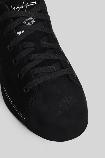 Y-3 Black Leather Nizzastar Lo Sneakers In Black