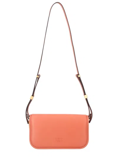 Pinko Small Love Bag In Orange