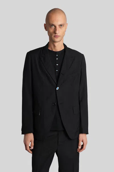 Undercover Blazer In Black Wool In Blue
