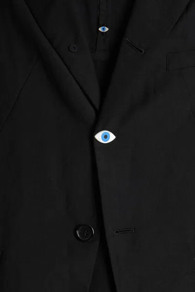 Undercover Blazer In Black Wool In Blue