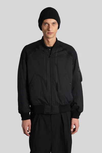 Undercover Bomber Jacket In Black Wool In Blue