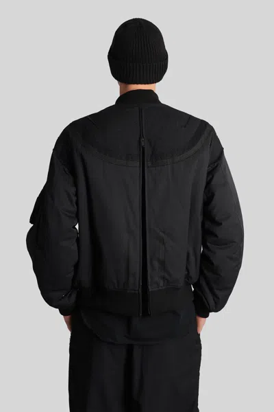 Undercover Bomber Jacket In Black Wool In Blue