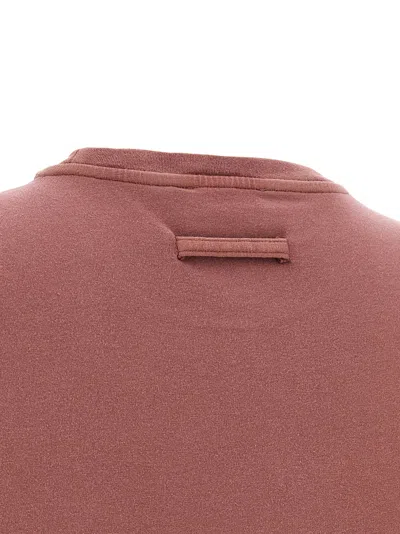 Jean Paul Gaultier Needles Signature Embroidered Graphic Crew T Shirt In Burgundy