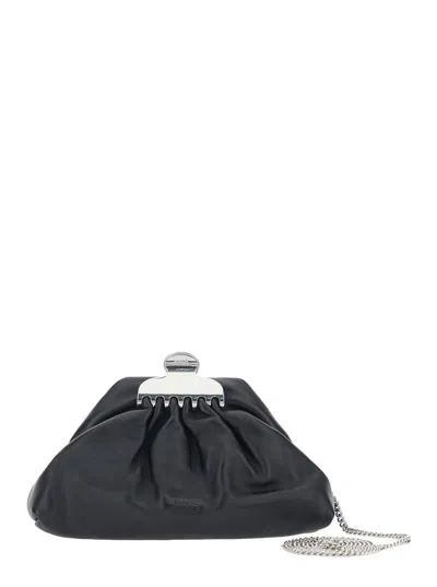 Marc Jacobs The Small Claw Clip Clutch In Black