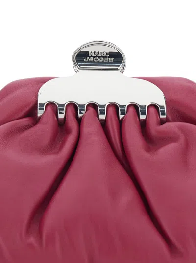 Marc Jacobs Claw Clip Chain Linked Small Clutch Bag In Pink