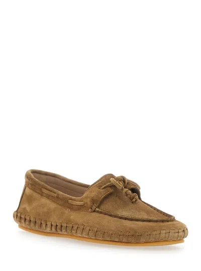 Le Monde Beryl Driver Moccasin Woven In Brown