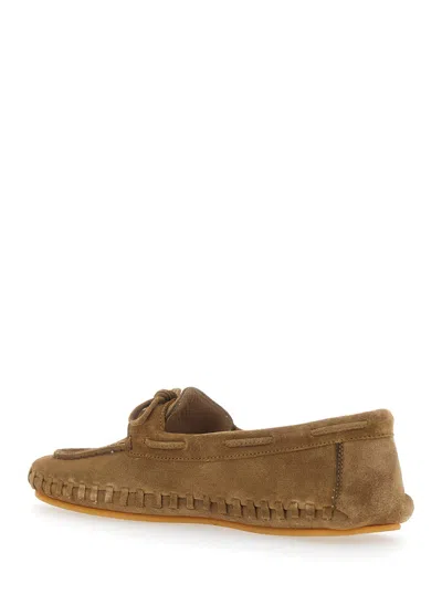 Le Monde Beryl Driver Moccasin Woven In Brown
