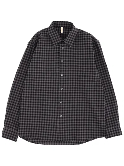 Sunflower Checked Shirt In Black