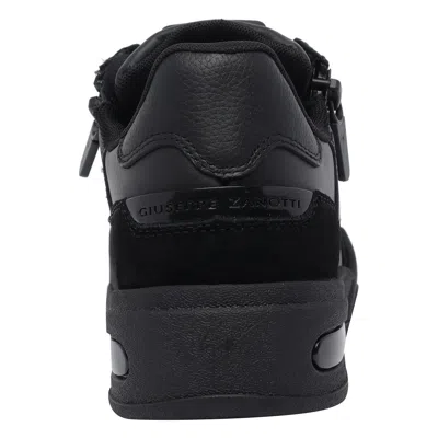 Giuseppe Zanotti Gz-ghost Sneakers In Black Suede And Leather In Multi