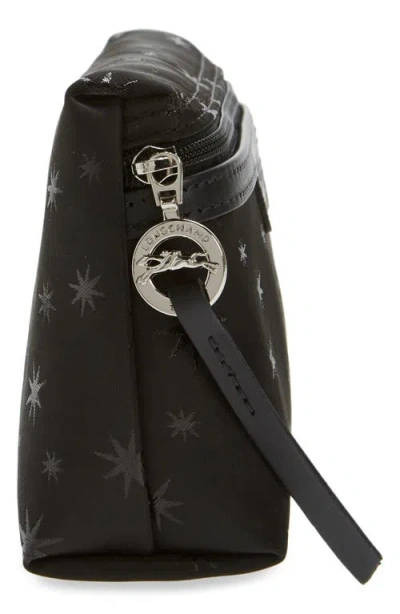 Longchamp Le Pliage Etoiles Cosmetics Case In Black