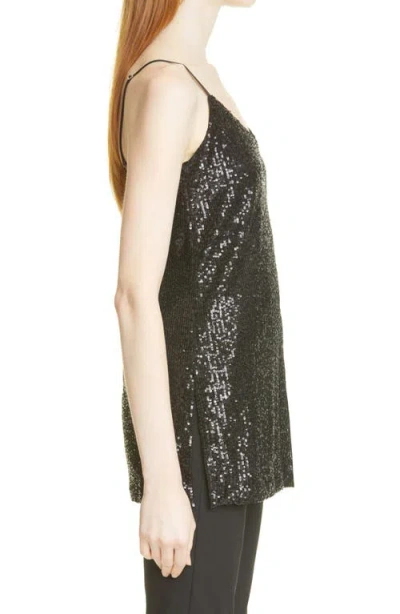 Hugo Boss Boss Essane Sequin Camisole In Black