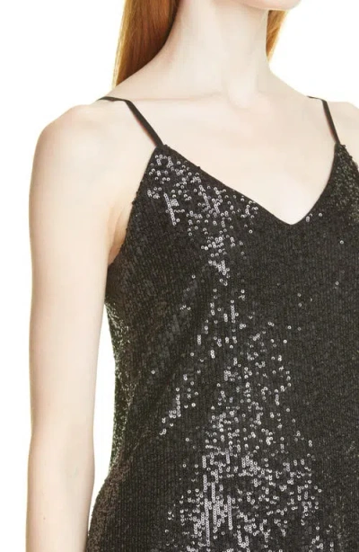 Hugo Boss Boss Essane Sequin Camisole In Black