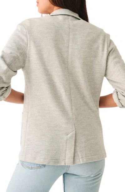 Faherty Inlet Cotton Blend Knit Blazer In Gray