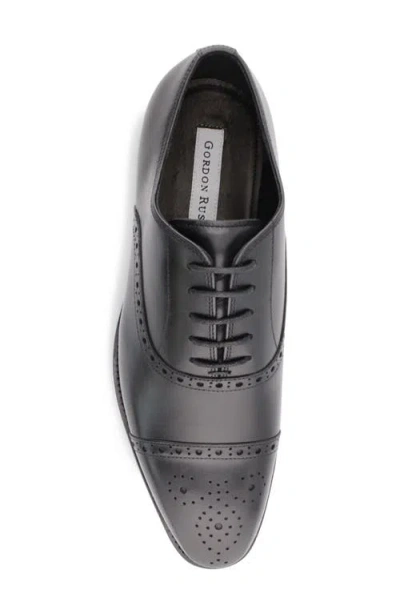 Gordon Rush Bennett Cap Toe Oxford In Black