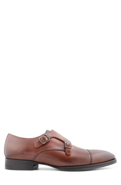 Gordon Rush Brayden Double Monk Strap Shoe In Brown