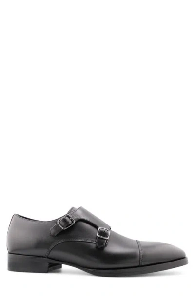 Gordon Rush Brayden Double Monk Strap Shoe In Black