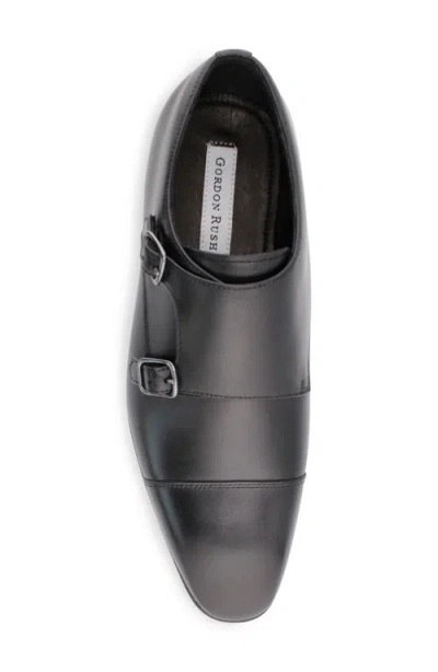 Gordon Rush Brayden Double Monk Strap Shoe In Black