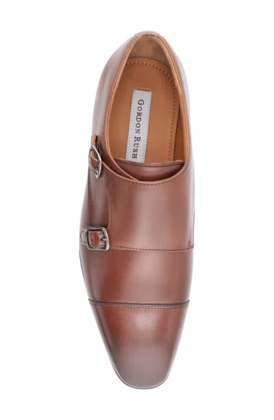 Gordon Rush Brayden Double Monk Strap Shoe In Brown