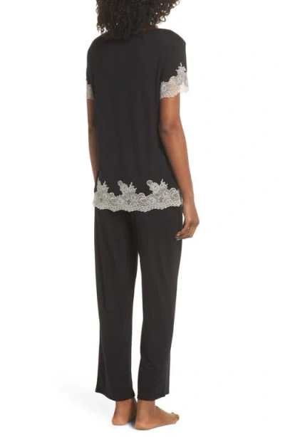 Natori Luxe Shangri-la Pajamas In Black
