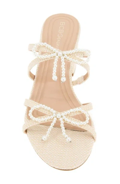 Bcbgeneration Sarina Slide Sandal In Brown